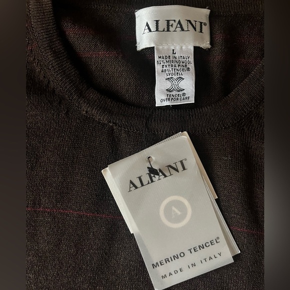 Alfani Merino Wool Sweater Made in Italy - Picture 2 of 10